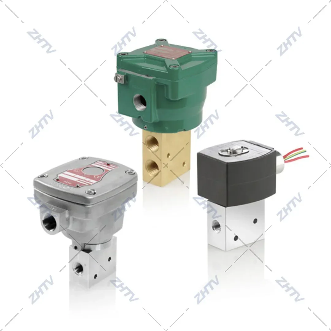 2025 Premium ProductsASCO EF8327G041 Elettrovalvola 1/4 pollici NPT Tubo/Porta Dimensioni 3/2 Ambienti altamente corrosivi Solenoide a 3 vie