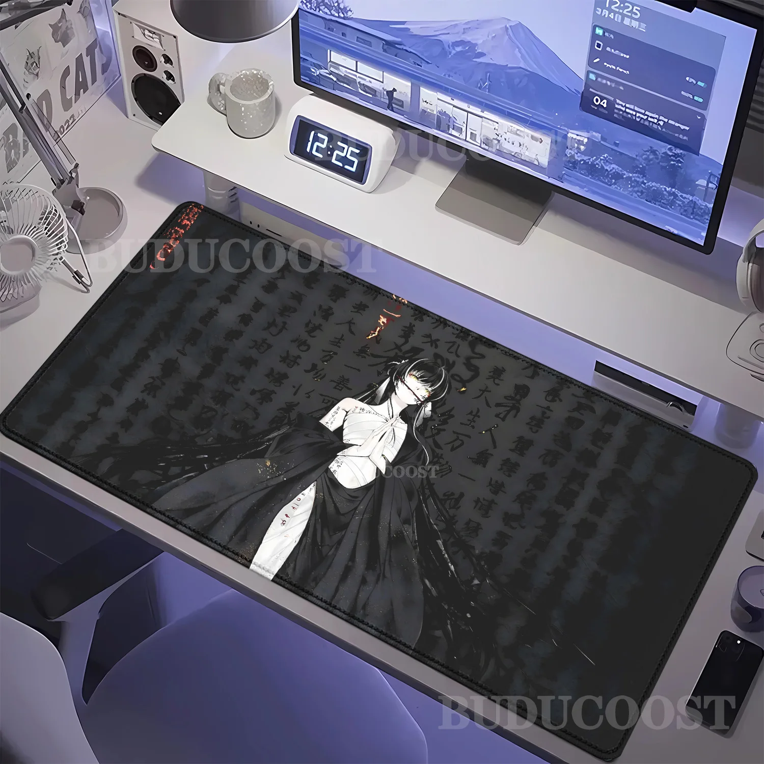 Mouse Pad Seven Kill qisha Esports Black Large Japanese Witches Mousemat Product Anime Pc Gamer Gifts 400x900mm offices Desk Mat