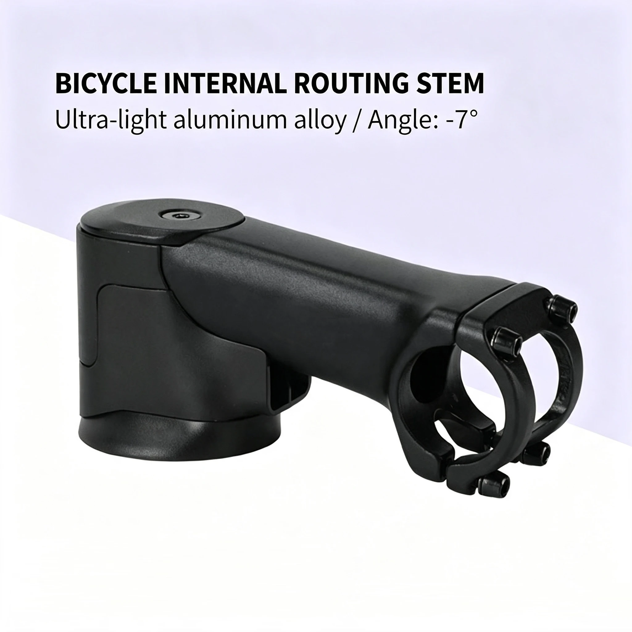 Ultralight Aluminum Alloy Bicycle Handlebar Stem Road Bike Split-Type Fork Stem -7 Degrees Mountain Bike Modification Parts