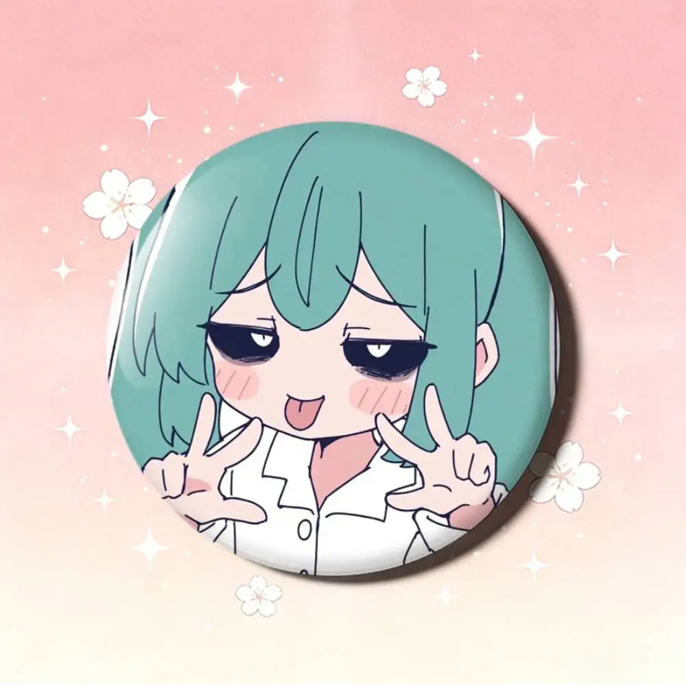 Anime M-MIKU Laser Badge Creative Pins Brooch for Bag Clothes Hat Decor Gifts Fans Collect