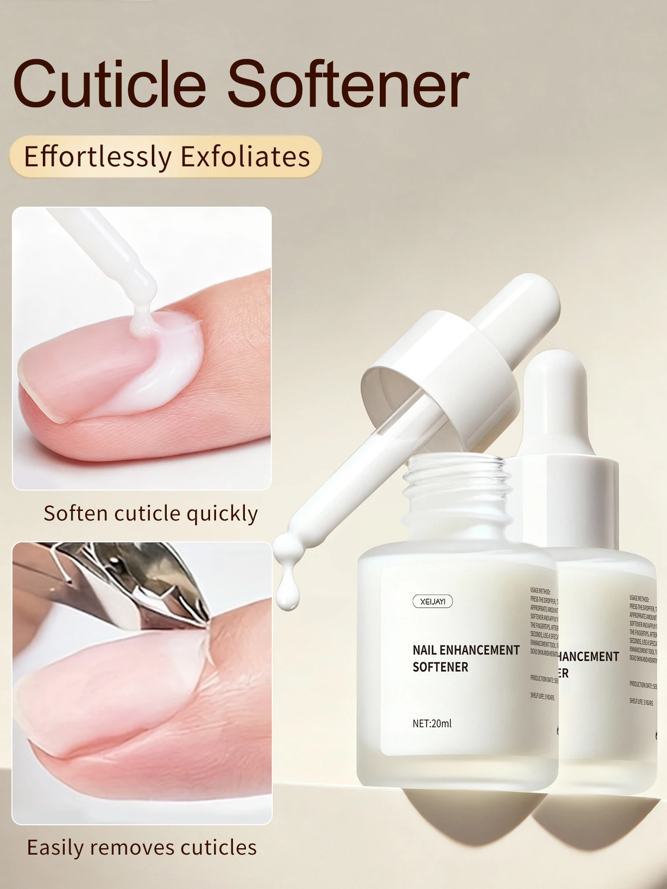 1Pc 20Ml Nail Enhancement Softener Cuticle Softener Plant Nails Nourishing Treatments For Cuticle Moisturizing Anti-barb Nail view 3