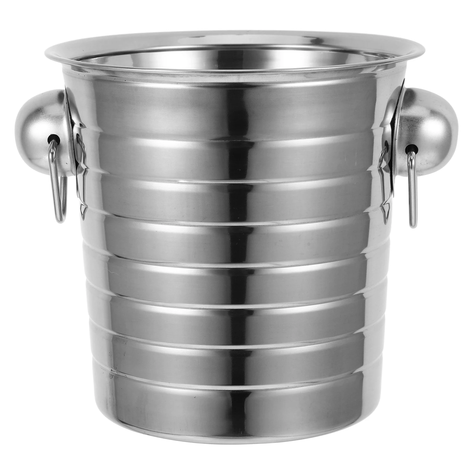 

Ice Barrel Drink Bucket Cooler Stainless Steel Portable Ice Bin for Parties Bar Accessories KTV Home Gathering Large