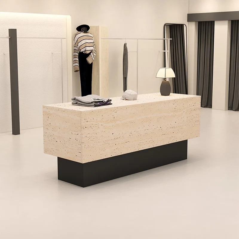 Hot-selling modern solid wood reception desk for office, hotel, hospital, school use - durable and easy to clean