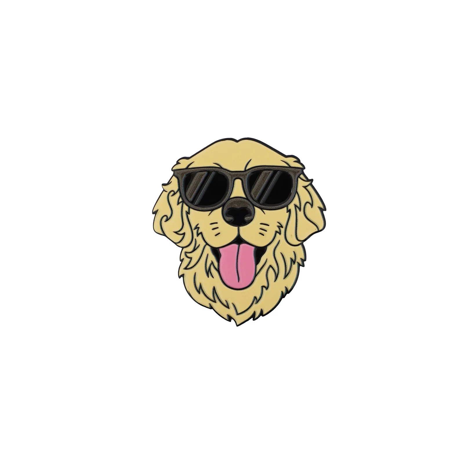 1pcs 3D COOL Golden Retriever Emblems, Decorative Items. Suitable for Decorating the Rear Side of Cars and SUV, Waterproof