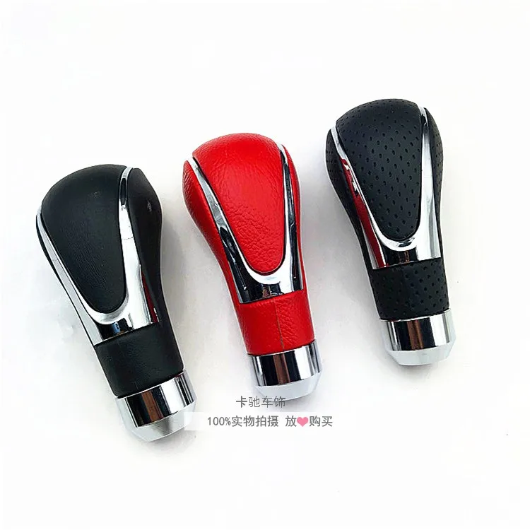 

Универсальная ручка переключения передач для автомобиля, грузовика, кожаная 5, 6-скоростная ручка переключения передач, рычаг AT MT