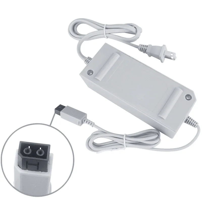 

100-240V DC 12V/3.7A US EU Plug AC Adapter Charger for Nintendo Wii Brick Replacement Home Wall Console Host Power Supply