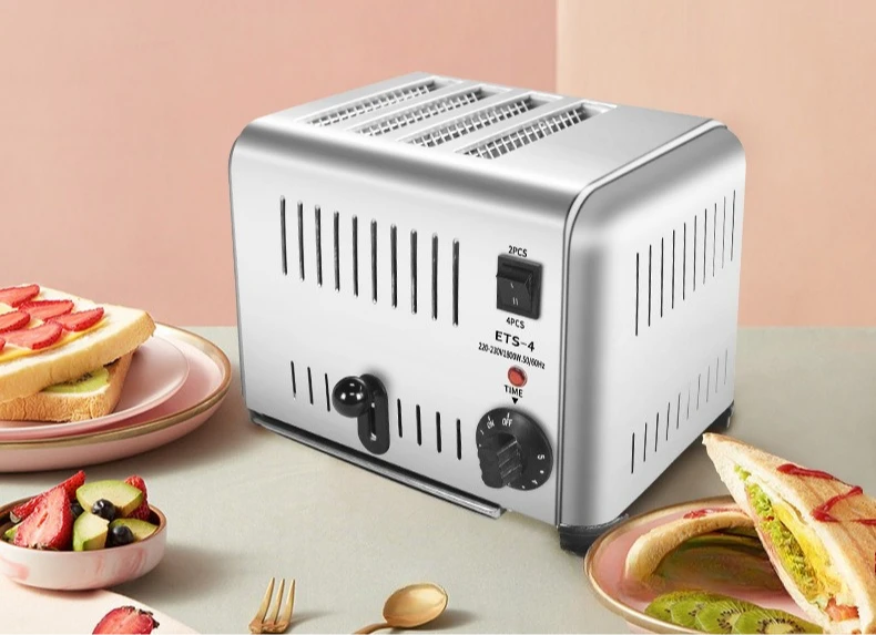 

Коммерческий тостер из шести частей, тостер из нержавеющей стали, сэндвичница для завтрака