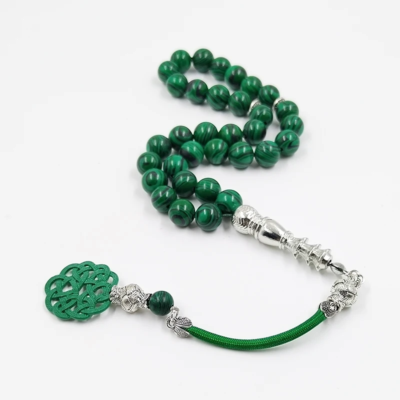 Tasbih malachite ramadan gift muslim bracelet for arabic fashion Misbaha Bracelets turkish accessories on hand image 5