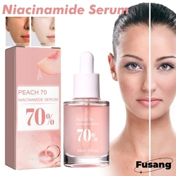 Niacinamide Brighten Serum Women Facial Bleaching Essence Peach Moisturizing Fade Dull Serum Remove Melasma Lightening Skin Care