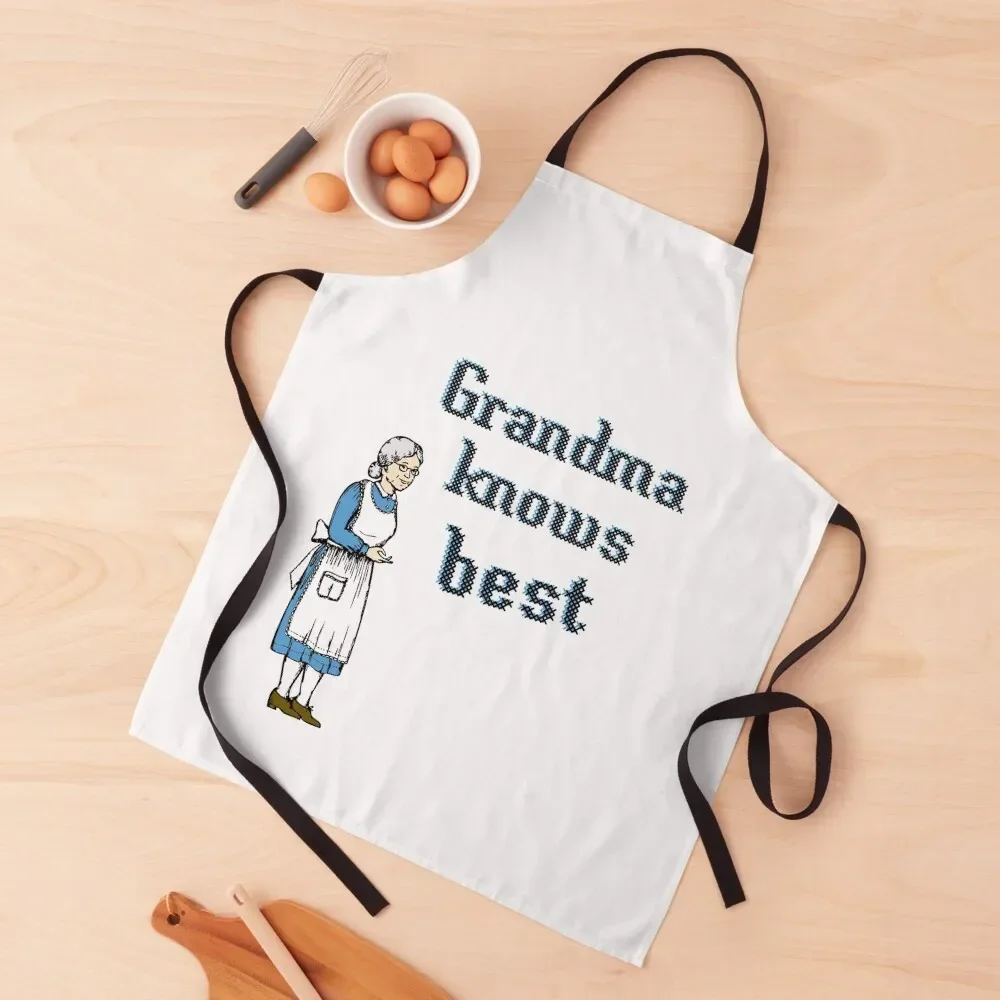 

Grandma knows best Apron cleanings kitchen and home women's work Apron