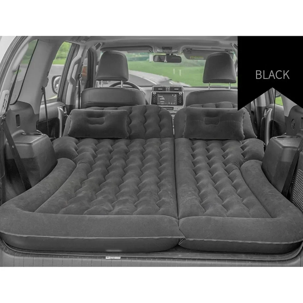 Car Air Mattress SUV Vehicle Inflatable Thickened Travel Bed Sleeping Pad Camping Accessory