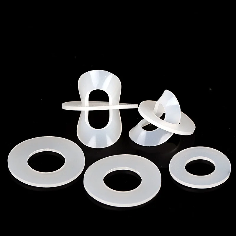 M2 M2.5 M2.7 M3 M4 M5 M6 M7 M8 M10 M12 M14 M16 M20 Black White Soft Silicone Flat Pad Washer Soft Rubber Seal Gaskets