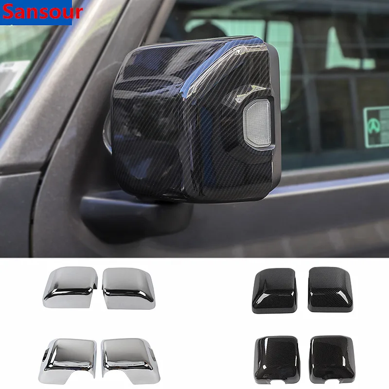 

Sansour Mirror Covers for Jeep Gladiator JT 2018+ Car Rearview Mirror Cover Shell Sticker Accessories for Jeep Wrangler JL 2018