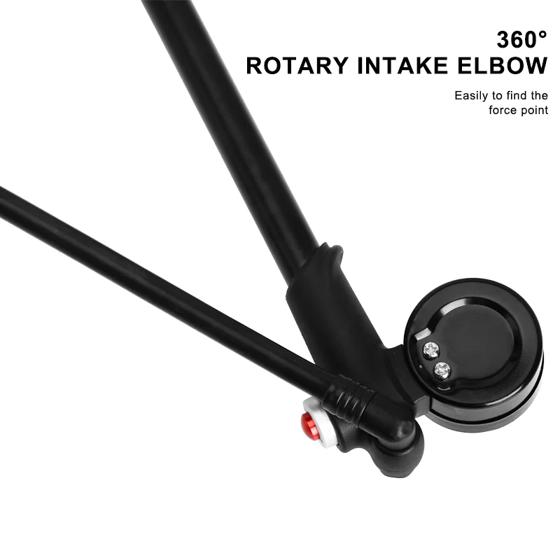 High-Pressure 300Psi Bike Air Pump With Gauge Portable Aluminium Alloy Hand Air Pump For Fork & Rear Suspension Shock Absorber