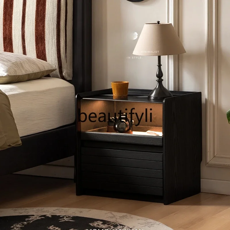 

Smart bedside table Personalized home bedroom storage Creative bedside table