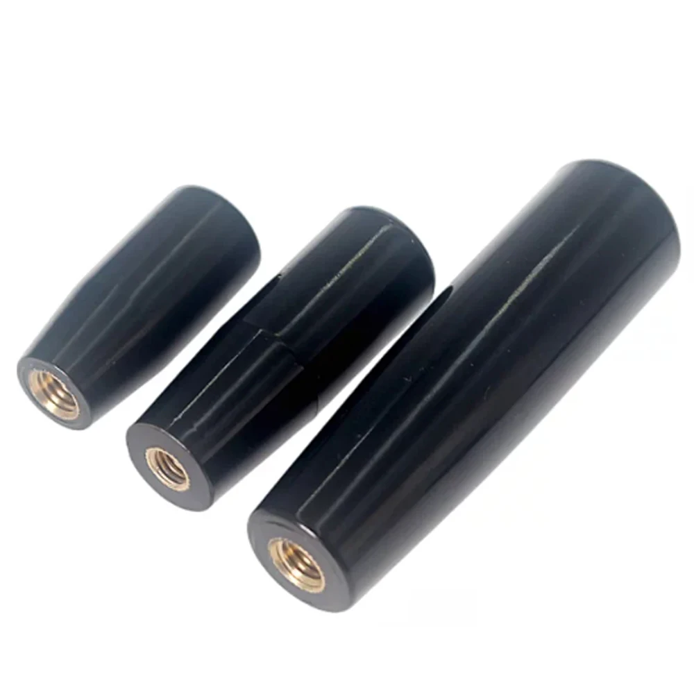 1-5pcs M5 M6 M8 M10 M12 M16 Long Handle Sleeve Brass Internal Female Thread Machine Tool Replacement Bakelite Black Lever Knob