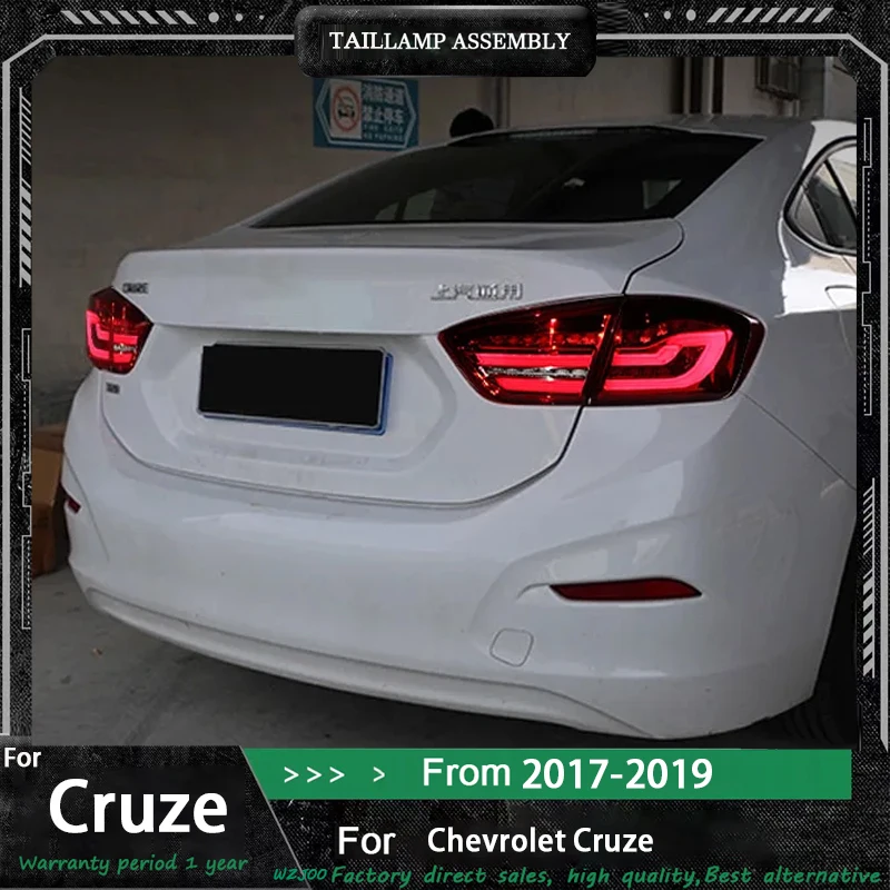 Car LED Tail Light Assembly for New Cruze 2017 2018-2019 Modification LED Daytime Running Lights and Sequential Turn Signals