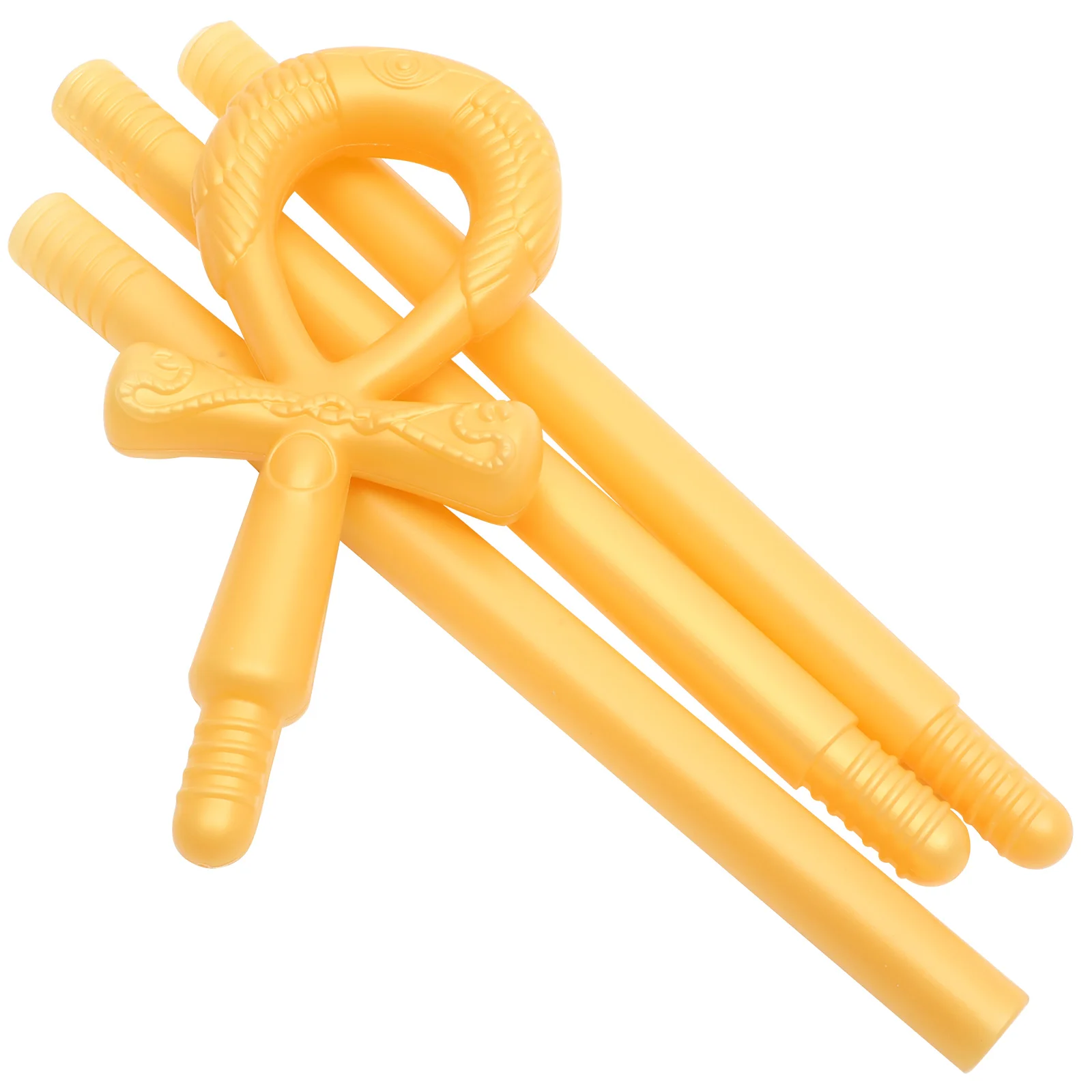 

1pc Golden Scepter Halloween Cosplay Cane Prop Costume Accessory Decor Walking Stick for Carnival Masquerade Party