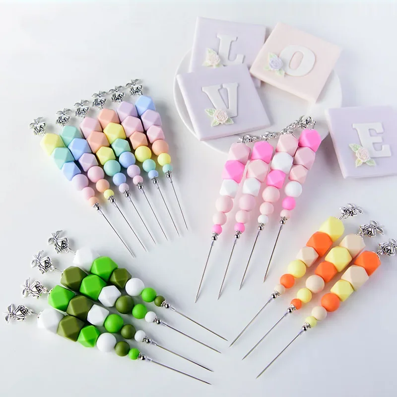 New Fondant Icing Biscuit Exhaust Needles Cookie Painting Mixing Needle Cake Decorating 3D Modelling Tools Baking Accessories