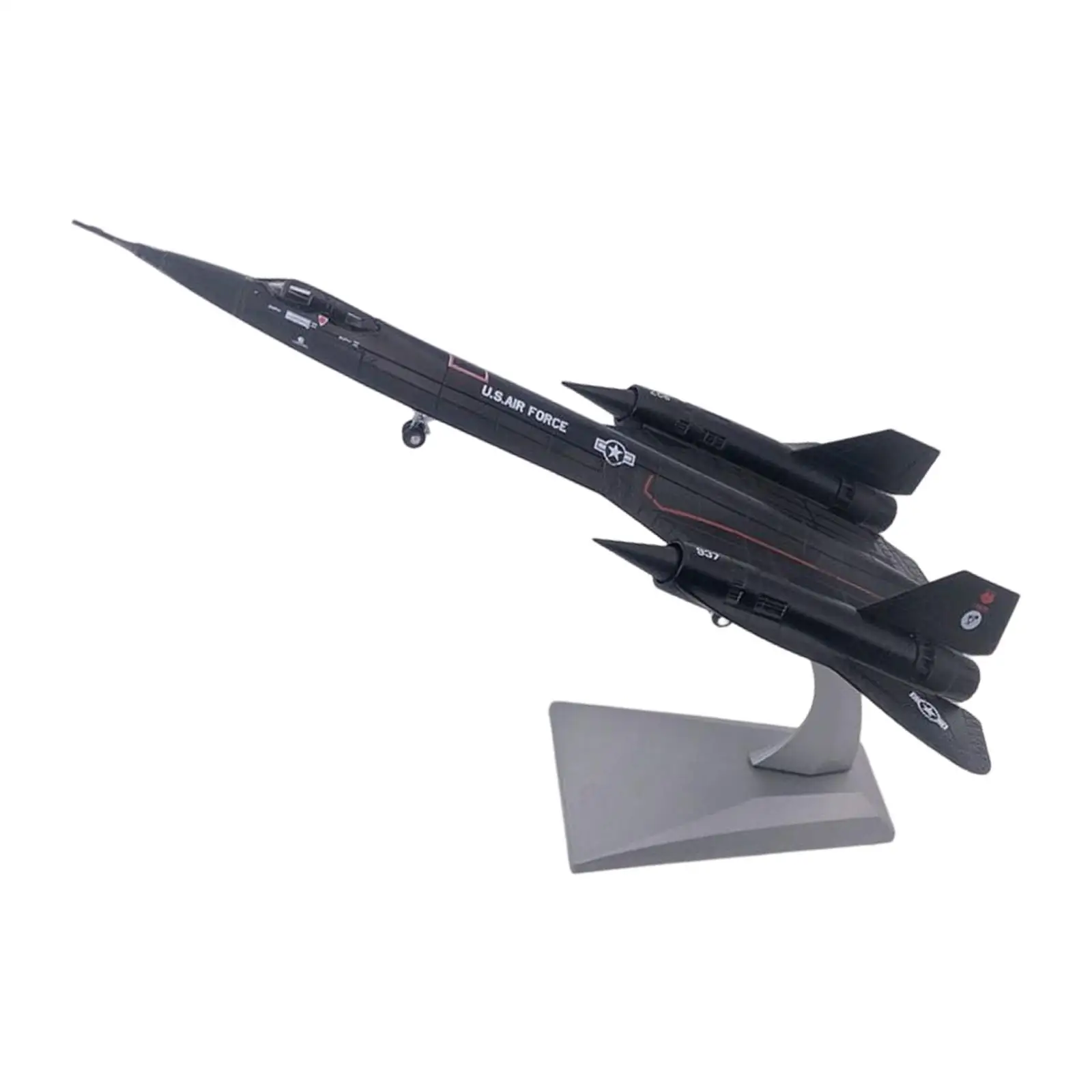 Metal 1/144 Blackbird Fighter Plane Aircraft Air Force for Room Shelf