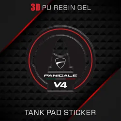 Pegatina de protección de guardabarros 3D para Streetfighter Panigale V4SP V4 V4R V4S V2, estéreo italiano, logotipo de calcomanía