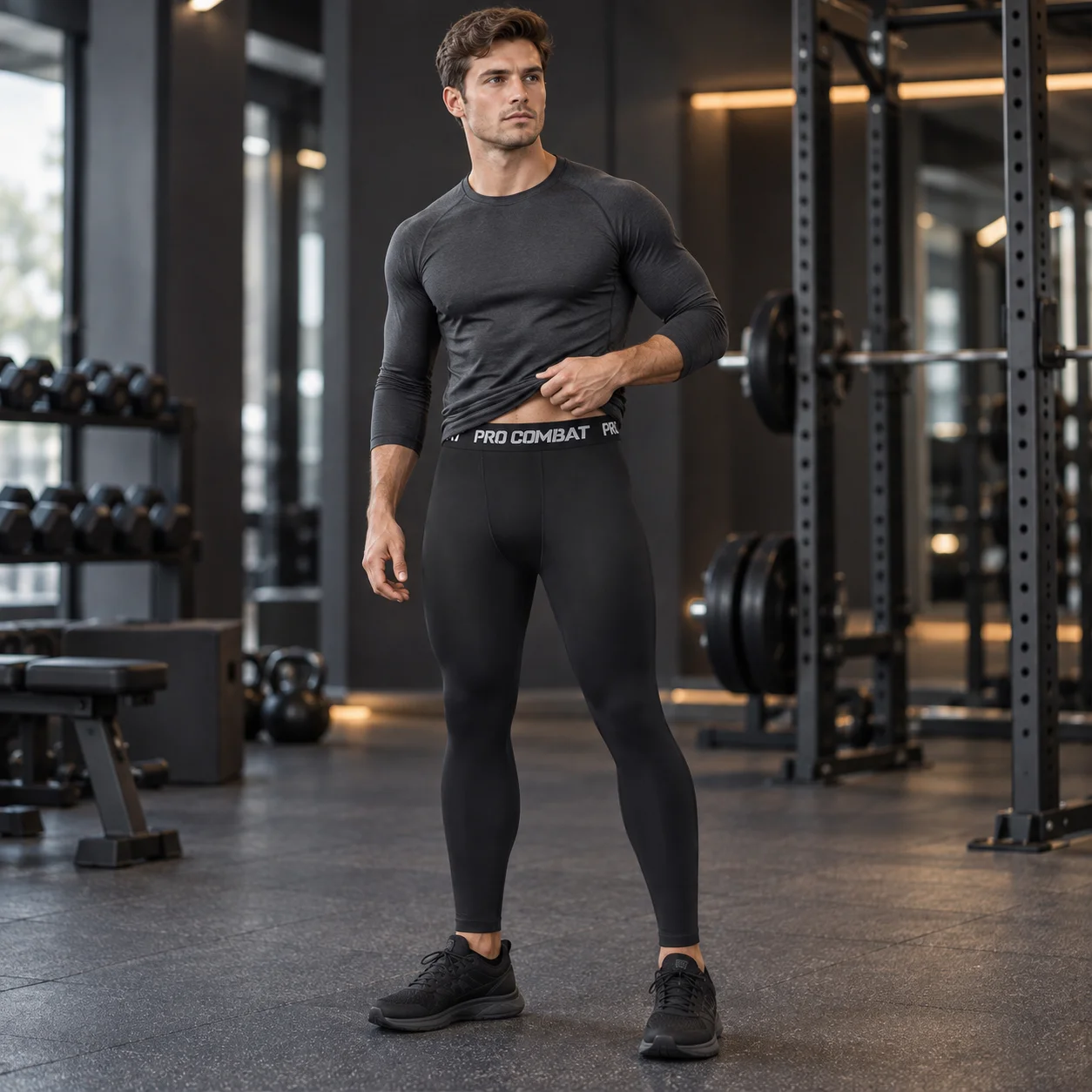 1/2/5 Pack Mens Compression Running Pants Quick Dry Breathable Stretch Sports Trousers Moisture Wicking Fitness Workout Leggings