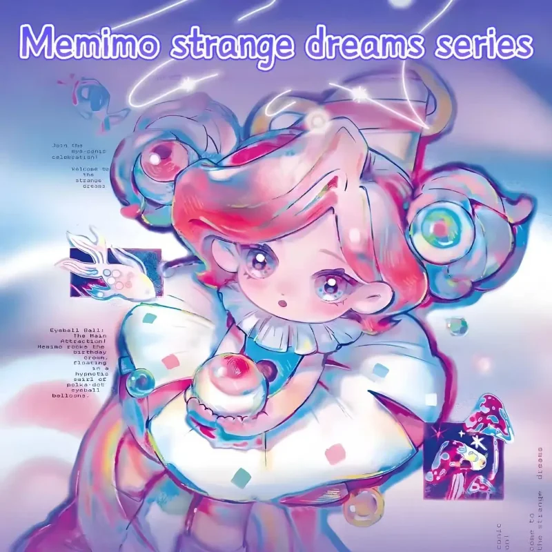 Memimo-caja ciega de la serie Strange Dreams, juguetes antiestrés, colgante de muñeca hecho a mano, figura de acción de Anime, caja misteriosa, regalos de cumpleaños