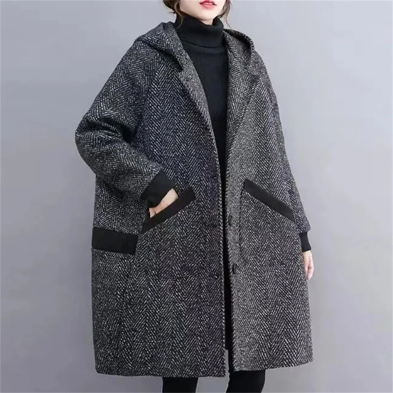 6XL cappotto autunno inverno addensato di grandi dimensioni giacca a vento Casual da donna di mezza età e anziana moda capispalla allentata con