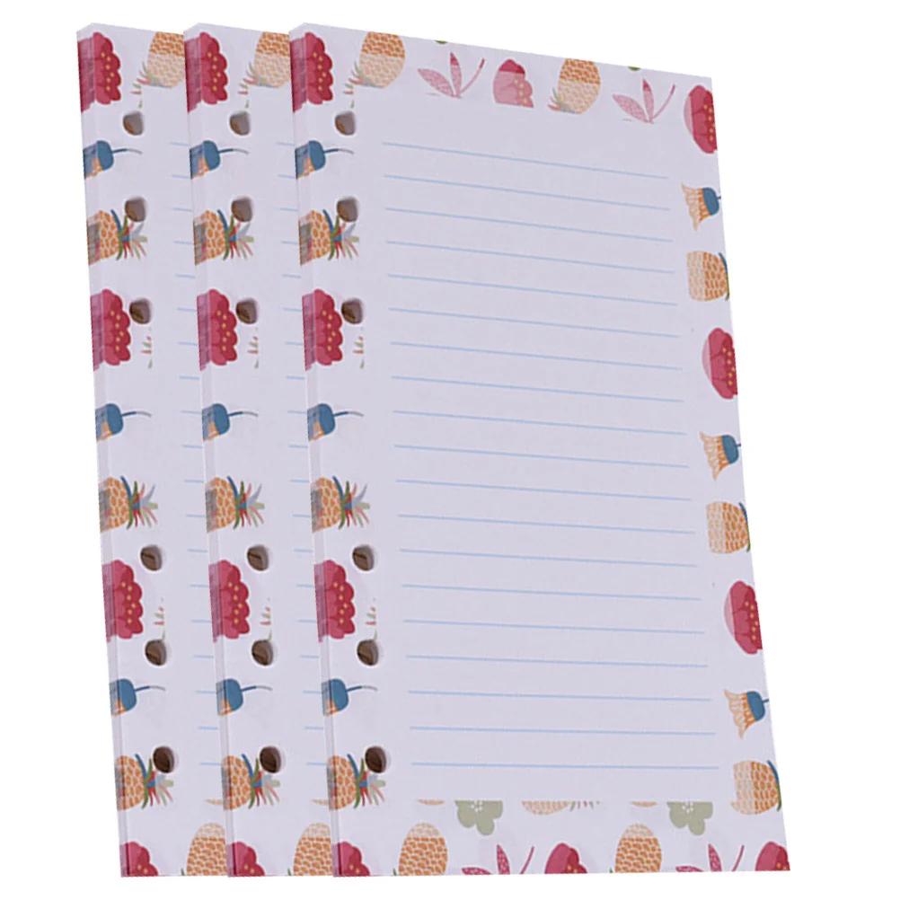 Loose-Leaf Notepad Refills Premium Notebook Replacement Paper Smooth Writing High-Grade Printed Pages for School Office