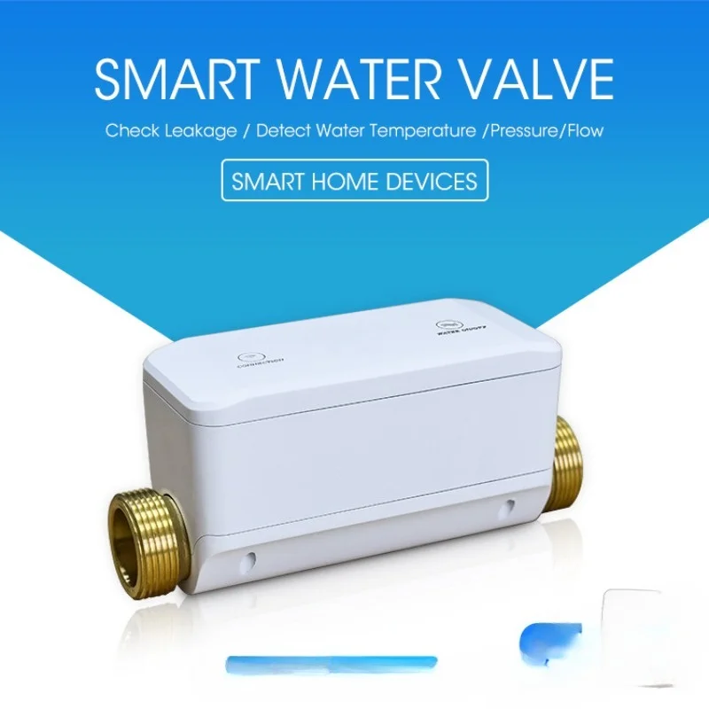 Graffiti WiFi Smart Water Valve/water Pressure Detection/flow Detection/water Temperature Detection/water Leakage One-click