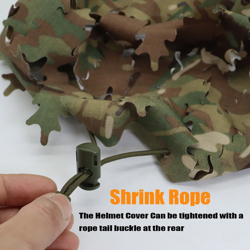Tactical FAST Helmet Cover Laser Cutting 3D Camouflage Helmet Cloth Cover Hunting Helmet Accessories view 6