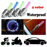 2Pcs Motorcycle Wheel Neon Light LED Motion Sensor Waterproof Decorative Light Car Bicycle Wheel Tire Nozzle Valve Cap Light