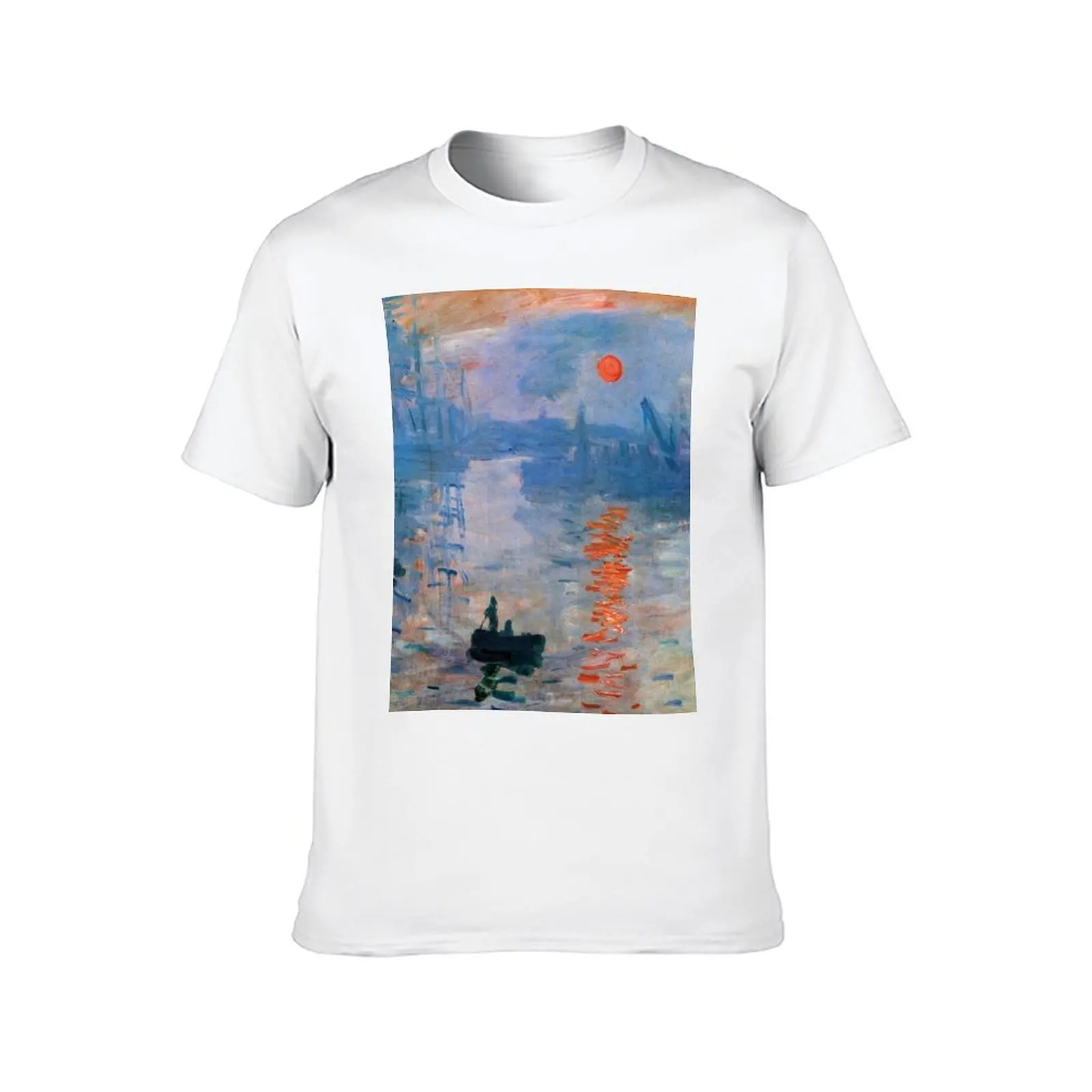 Impression, Sunrise 1872 | Monet T-Shirt t shirt man cotton cotton t shirts man 100% T-Shirt