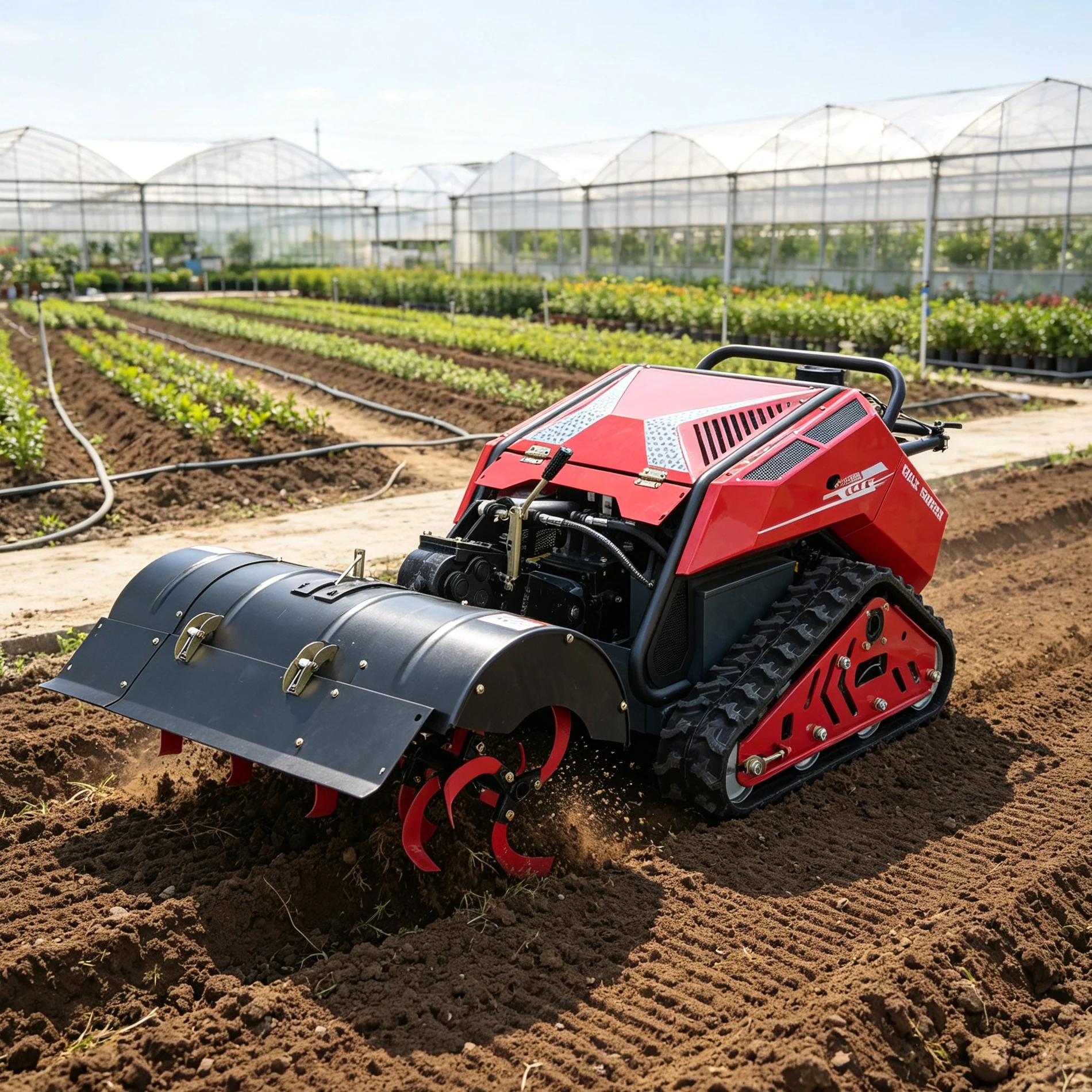 Hot selling Time-saving Multifunctional Tracked Cultivator Crawler Flail Mower for Vineyard Small Tractor