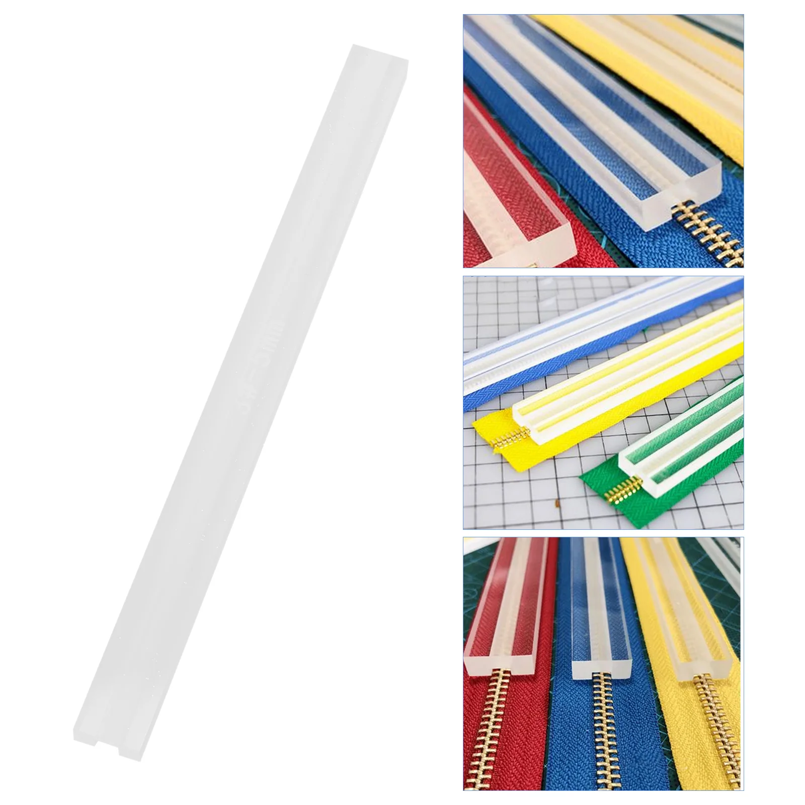 

Goods Anti-overflow Ruler Zippers Zips Making Tool Acrylic Repair Tools