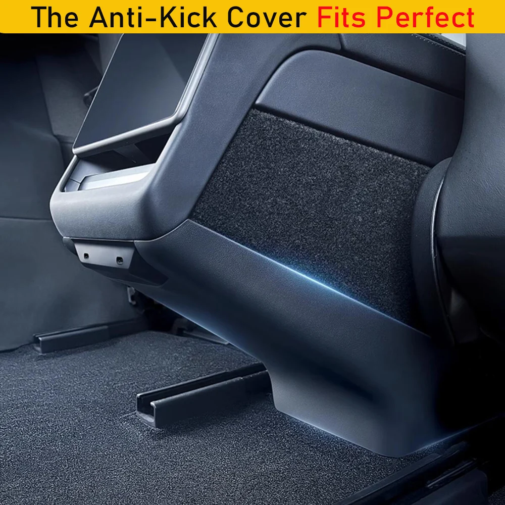 For Tesla Model 3 Highland 2024 2025 Central Armrest Box Rear Seat Child Anti-Kick Board Anti Dirty Model3 Protect Panel Cover