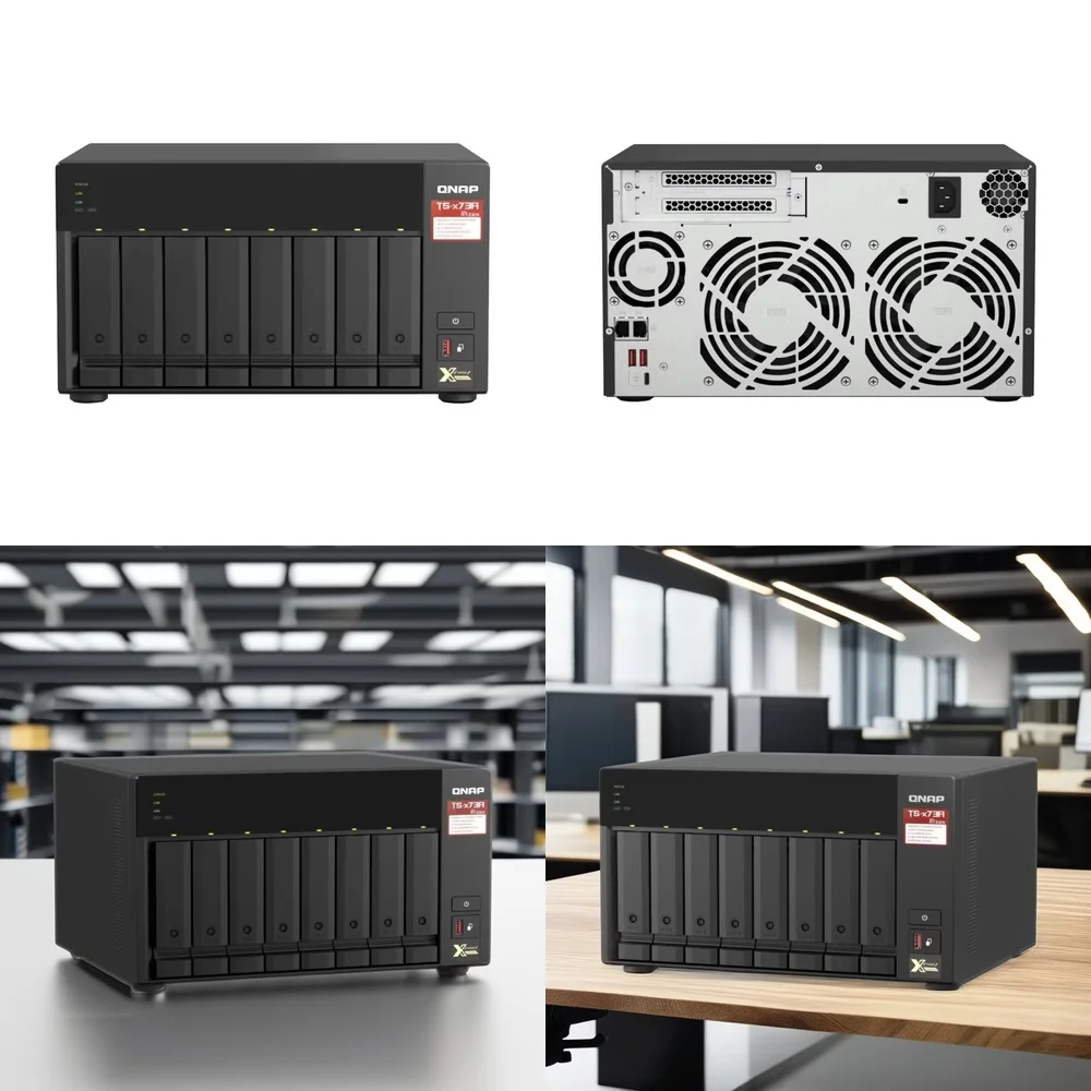 Qnap TS-873A-8G for QNAP TS-873A 8 Bay NAS Server with 8GB RAM USB 3.2 Interface Network Attached Storage for Home Office