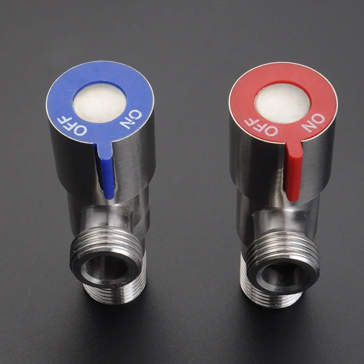 304 stainless steel triangle valve 4 points thickened explosion-proof water heater special toilet inlet valve water stop valve