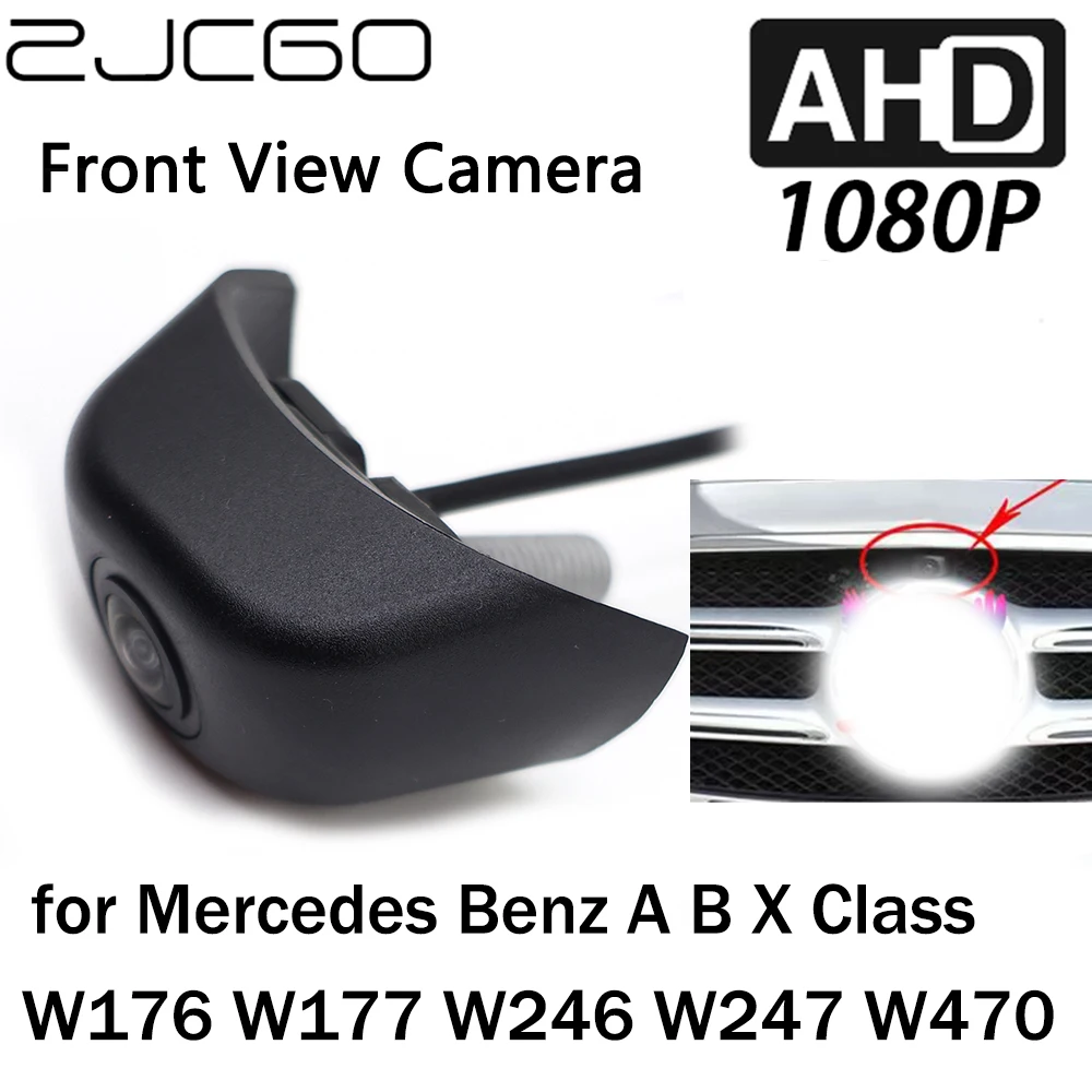 

ZJCGO Car Front View LOGO Parking Camera AHD 1080P Night Vision for Mercedes Benz A B X Class W176 W177 W246 W247 W470