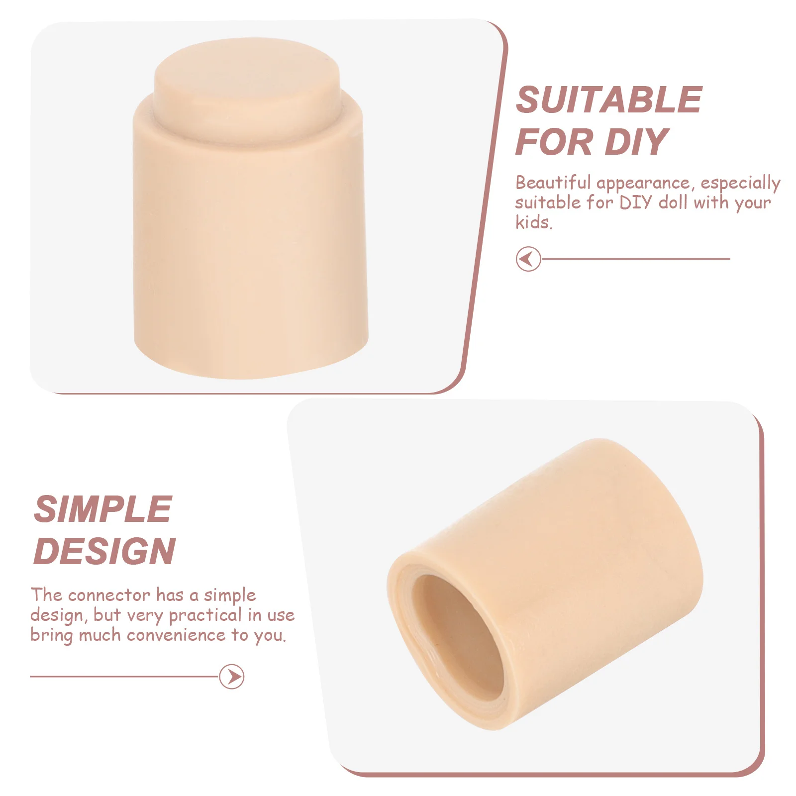 Connecteur de Support de cou pour bricolage, 2 pièces, tête de soldat, matériaux de fabrication artisanale, fournitures de travaux manuels pour enfants, meubles à l'échelle 1/6