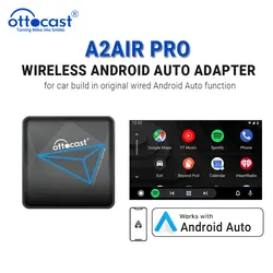 Ottocast A2Air PRO Android Auto Wireless Adapter Wired To Wireless Android Car Accessories AA Dongle USB for Kia VW Audi Ford