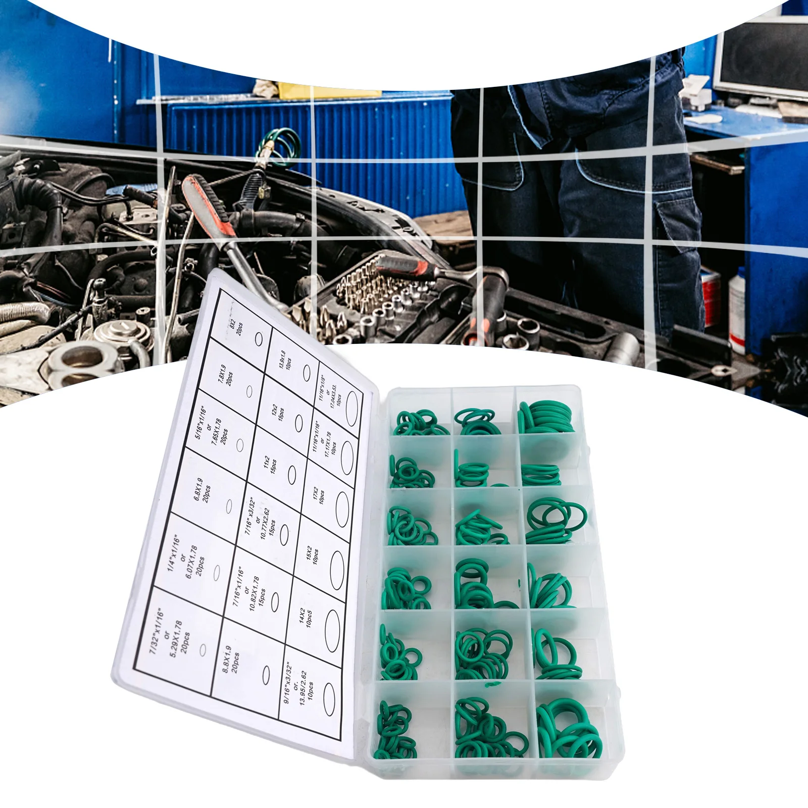 270 Pieces O Ring Set for Automotive AC Systems Includes 18 Popular Sizes of HNBR Sealing Rings for Optimal Performance