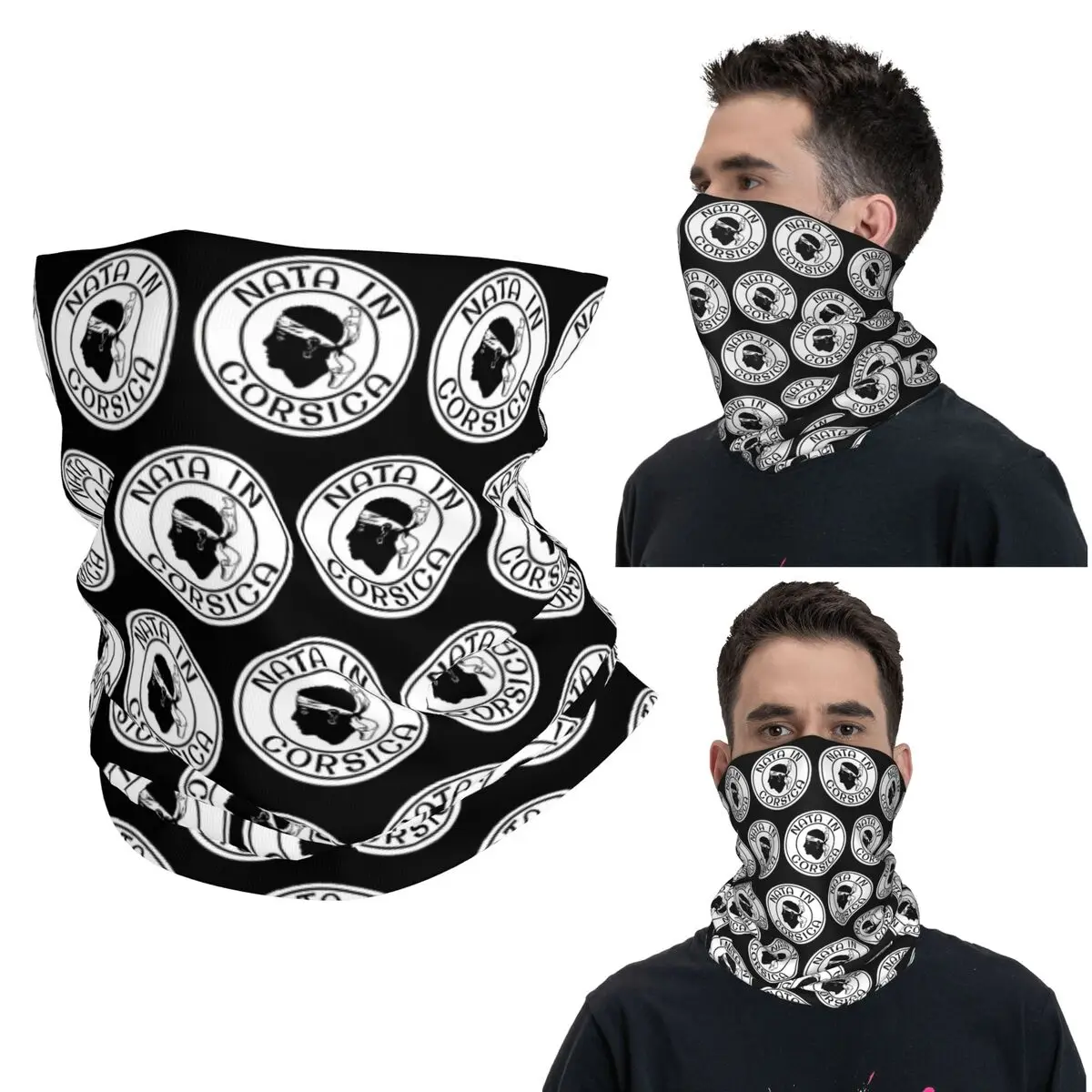 

Карта Корсики Флаг Французский Корсикан Бандана Шея Гетры Печатная Маска Шарф Многофункциональный Головной Убор Унисекс Для Взрослых