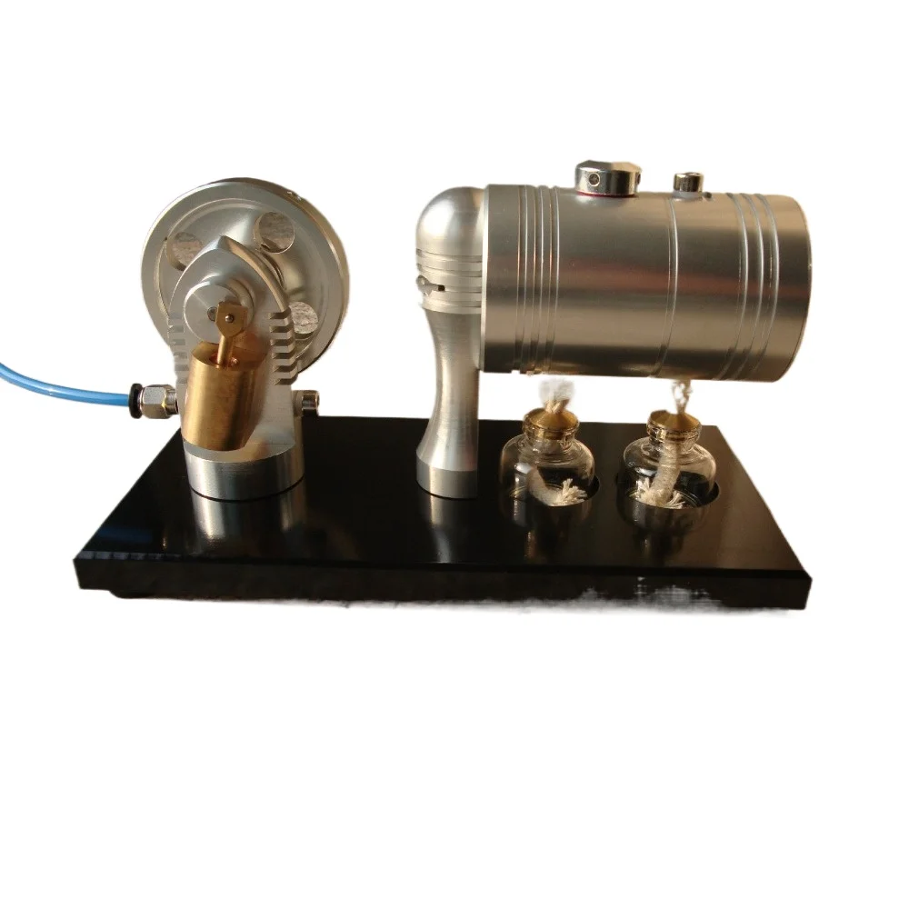 K-005 Metal Steam Engine Model Integrated Steam Passage Large Capacity Boiler with Safety Valve Steam Engine Model