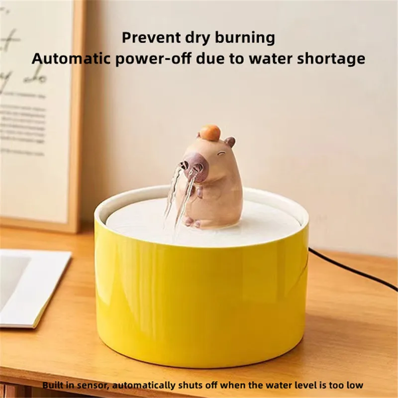 

Ceramic Drinker For Cats,Pet Drinker,Automatic Pet Drinking Bowl,Cat Water Dispenser Pet Fountain Pet Feeder Cat Accessories USB