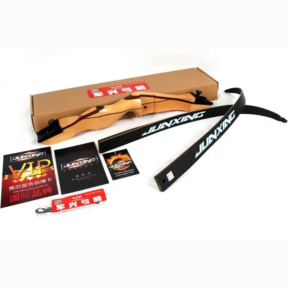 Archery Wood Bow Riser 10/12/14/16/18/20/22/24/26/28/30/32/34/36/38/40Ibs 54in/68Inch Recurve Bow Takedown Bow Hunting Shooting