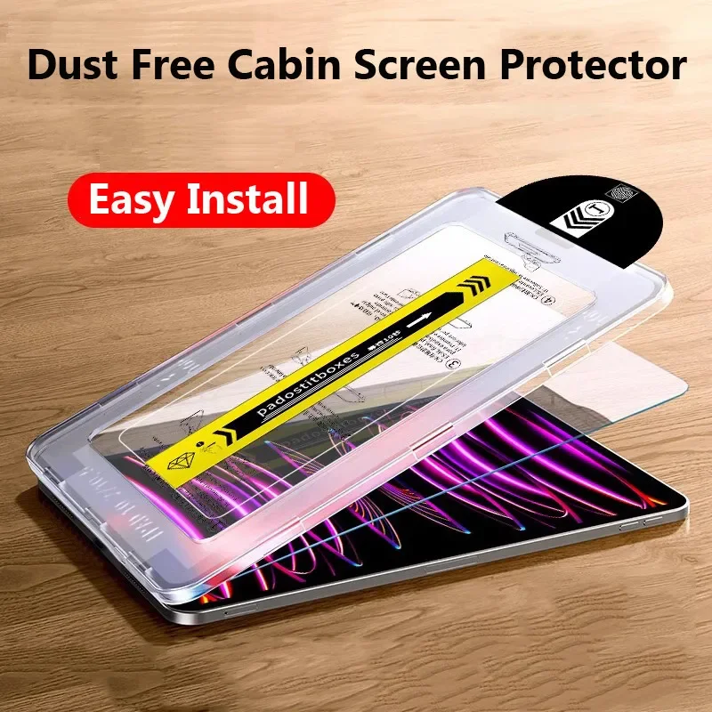 For Samsung Galaxy Tab A9 8.7inch X110 A9+ 11 X210 S7 S8 Plus S10 Plus 12.4 S9 FE 11 Tempered Glass Screen Protector Dust Free