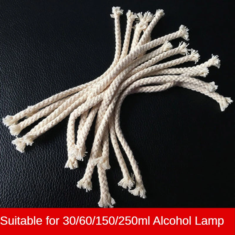 1M alcohol lamp cotton wick Pure cotton Resistant to burning for Kerosene lamp torch oil wine bottle laboratory Alcohol Wick