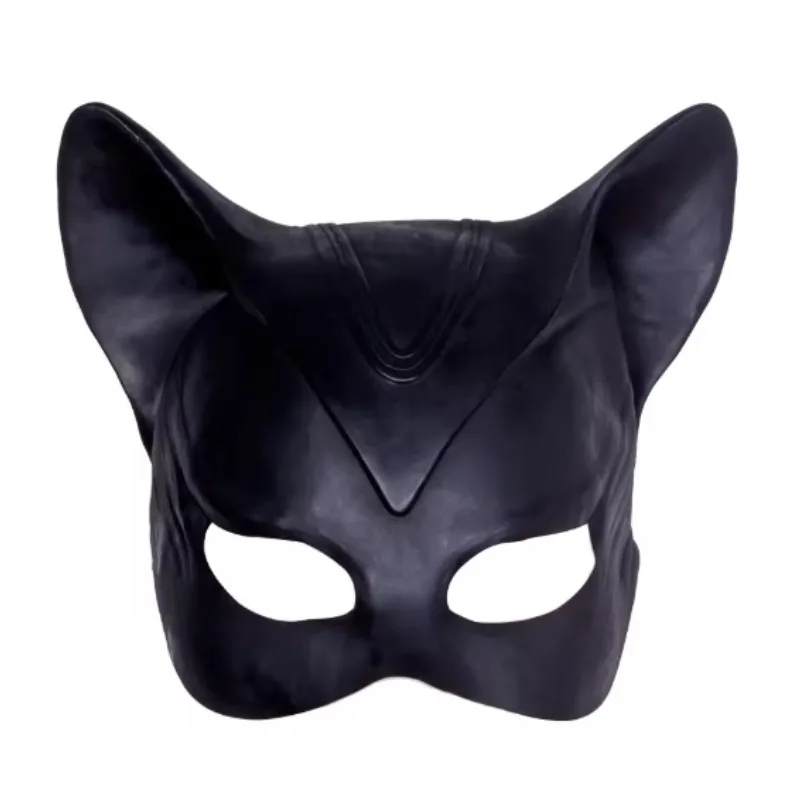 

1PC Sexy Cat Woman Selina Kyle Latex Mask Superhero Movie Cosplay Costume Halloween Party Masks