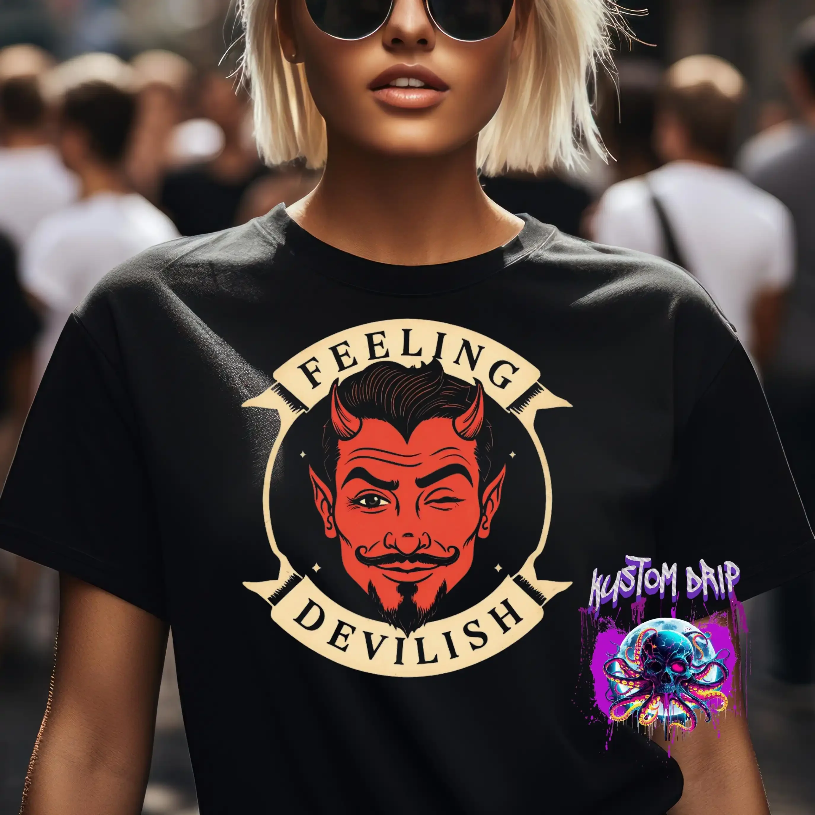 Feeling Devilish unisex T Shirt devil Halloween horror